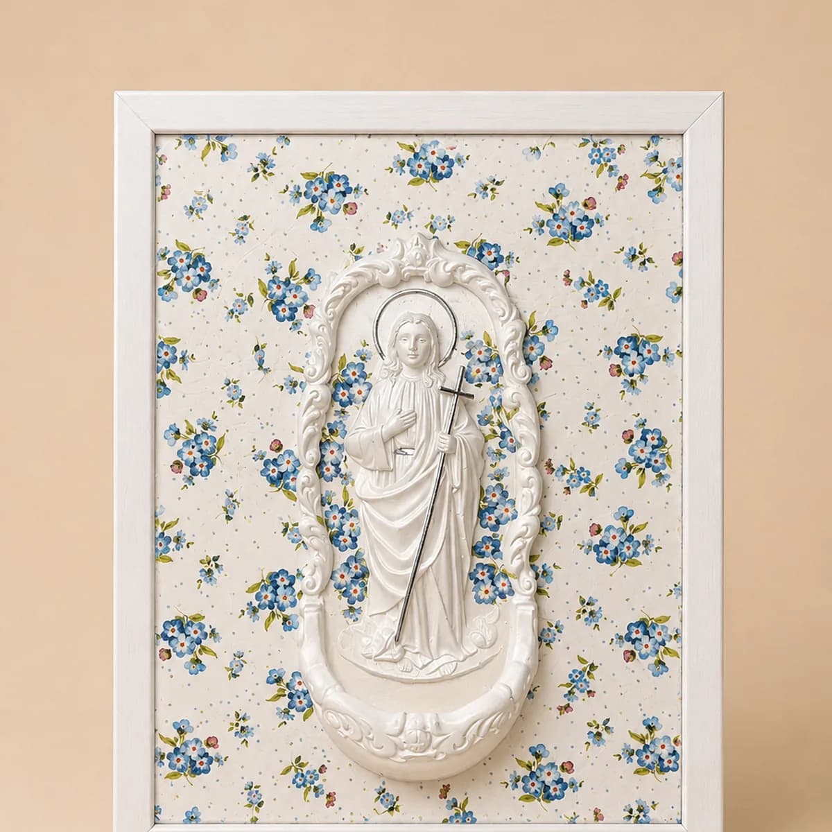 Cuadro pila bautismal virgen de santa marta