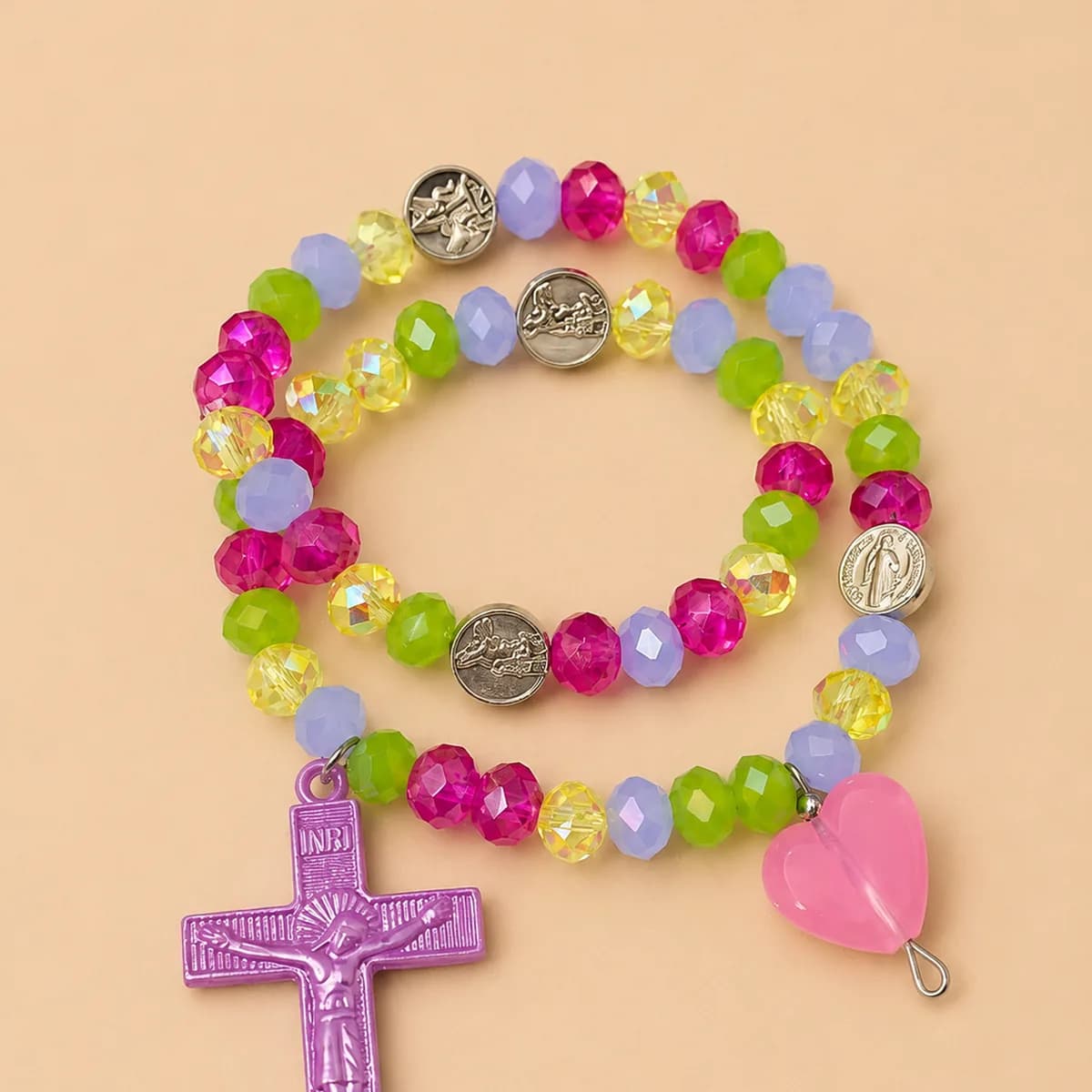 Pulsera de cuencas multicolor ideal para elevar